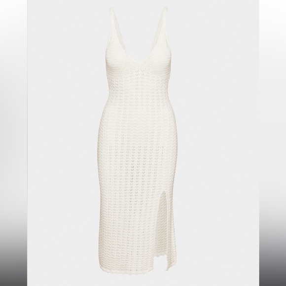 Aritzia Wilfred Evie Ivory Crochet Dress- Size Medium - Picture 2 of 9